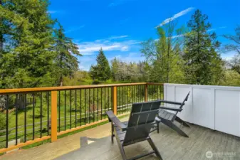 Upstairs deck