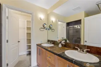 Walk-in Closet and Double Vanities