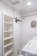 built in shelves