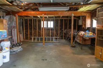 interior of garage