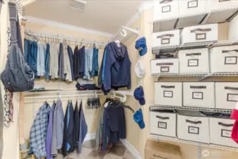 Primary walk-in closet