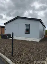 Exterior facing road