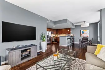 New hardwood floors throughout the home add class and elegance.