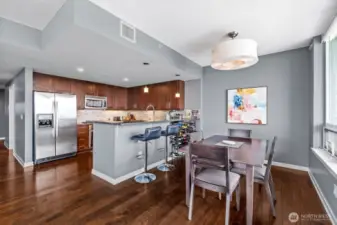 This is one of the very few condominium homes with a designated dining area.
