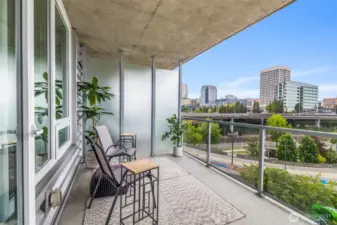 The city views are endless. The afternoon sun will set behind the buildings seen in the distance, so you will be especially comfortable in the patio.
