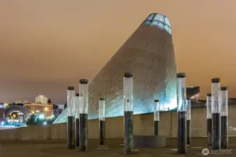 The world famous Museum of Glass is one of your neighbors along Dock Street.