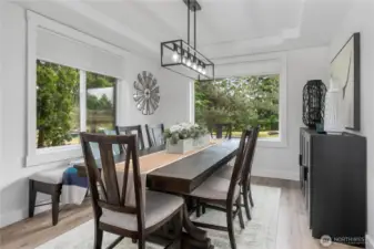 Dining room off of the kitchen