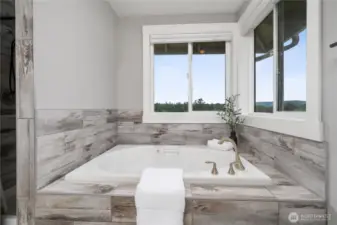 Spa like retreat in Primary bathroom