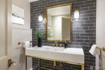 Remodeled bathroom on the lower level