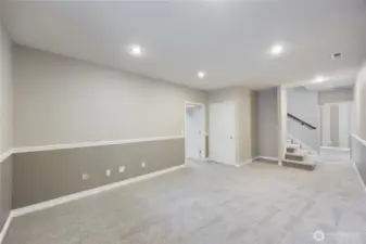 Basement living space