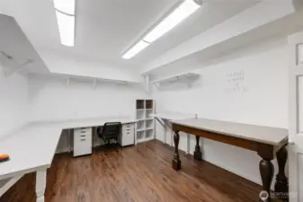 Craft room off the rec room