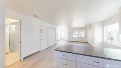 Here's a view from the kitchen