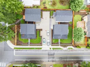 Overhead view of Woods Cottage's at Forbes Creek