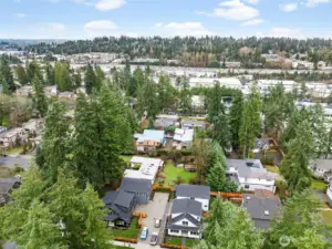 Overhead view including I-405.