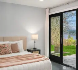 Guest suite views and exterior access