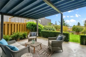 Wonderful covered patio off kitchen