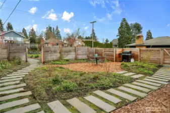 Front landscape professionally designed and newly installed.