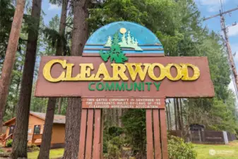 Stop here and pick up the gate card that leads to your new home in the exciting Clearwood Community!