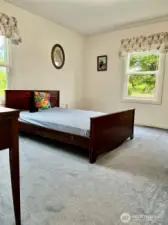 Bedroom 1 of the 2 bedrooms.  GREAT windows and large closet