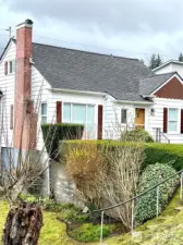 Mature landscaping with lots of extra spaces to grow