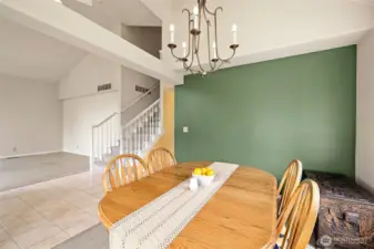 Full sized dining room.