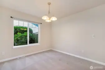 Dining area off kitchen