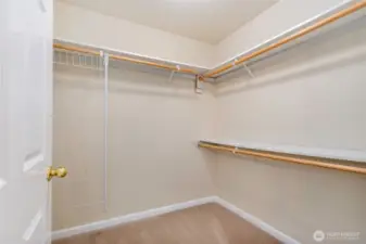 Primary closet
