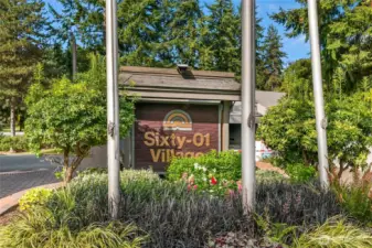 Sixty 01 entry sign