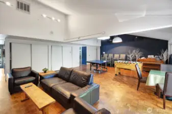 Game room in the clubhouse