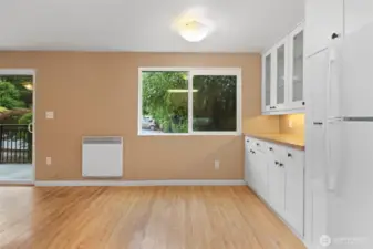 Kitchen view from corner