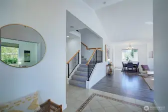 Entry into living and dining rooms.