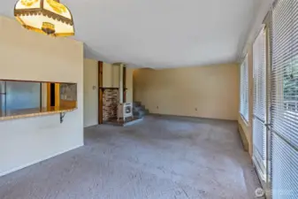From dining area