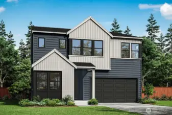 Exterior Rendering of Homesite 1.