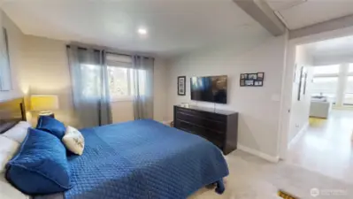 Main floor primary suite