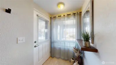 Lower level private entrance allows for use as a separate apartment or vacation rental unit.