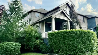 Corner lot with beautiful landscaping.