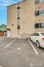 Assigned parking space #4.