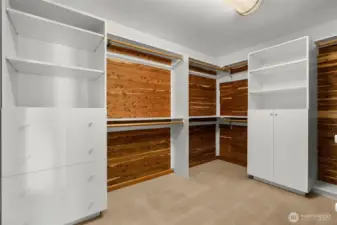 HUGE walk in closet in primary suite