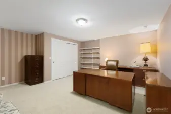 Lower floor flex room, no window