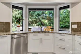 Plenty of counter space.