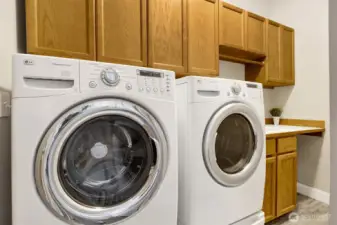 Laundry room off the garage.