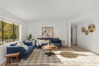 Open concept layout offers versatility, and plenty of elbow room.