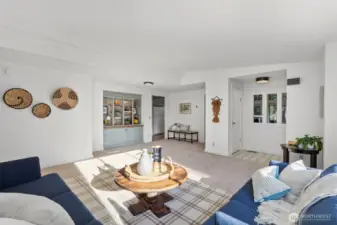 Furniture quality built ins include a desk, hutch, utility sink, and storage cabinets.