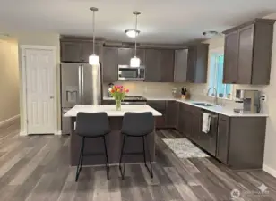 Virtually staged kitchen