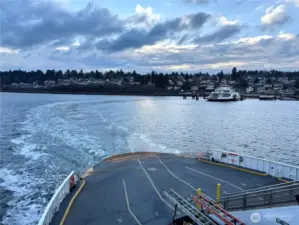 Leaving Steilacoom Ferry Teriminal