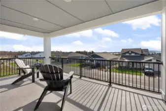 Upstairs balcony access from the Primary Bedroom or the bonus living room