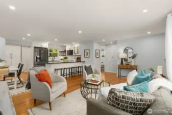 The Large Picture Framed Windows Allows Natural Light to Pour Throughout The Home