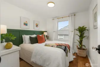 The Shaker Wall Paneling Adds So Much Charm!