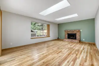 Family room off kitchen