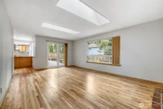 Family room off kitchen